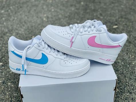 nike air force 1 weiß blau pink|air force 1 in pink.